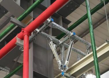 株洲该抗震支架的整体式支吊架结构协调性好